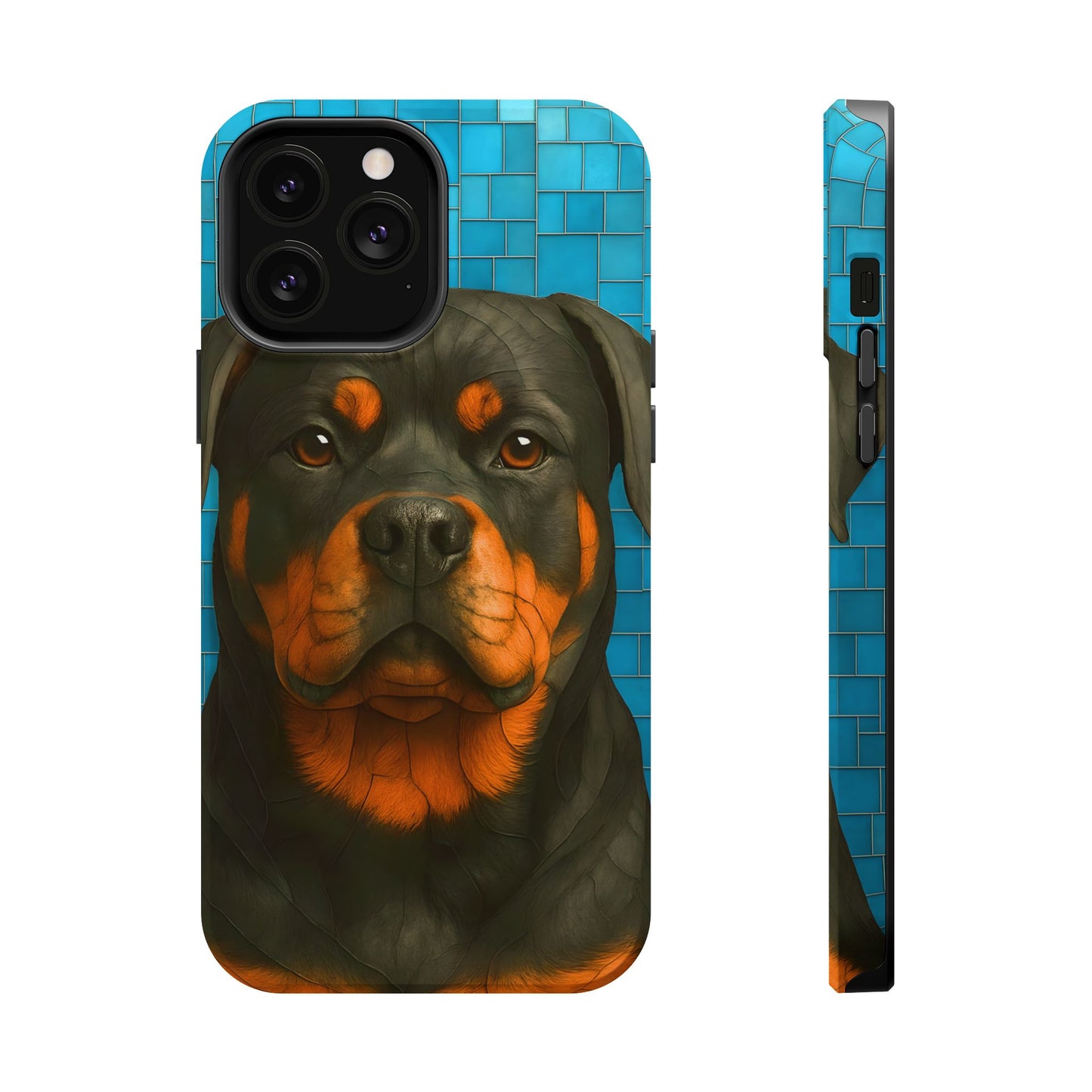 Rottweiler Mosaic Phone Case, Rottie Mama Phone Cover, Rottweiler Mama Gift, Dog Lover Gift, iPhone Dog Case