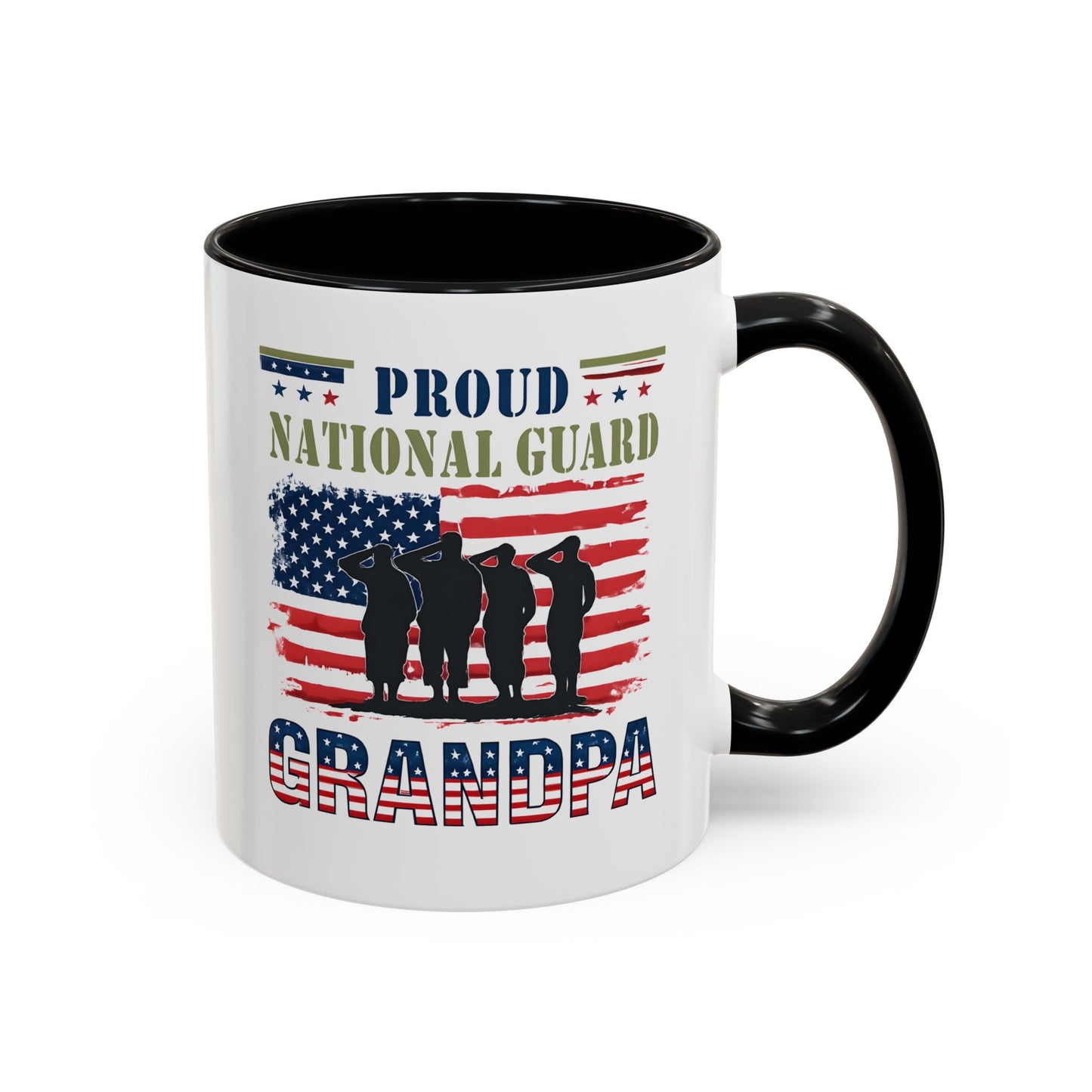 Proud National Guard Grandpa Coffee Mug, Army National Guard, Veteran Appreciation, Gift for Heroes, Military Family Gift