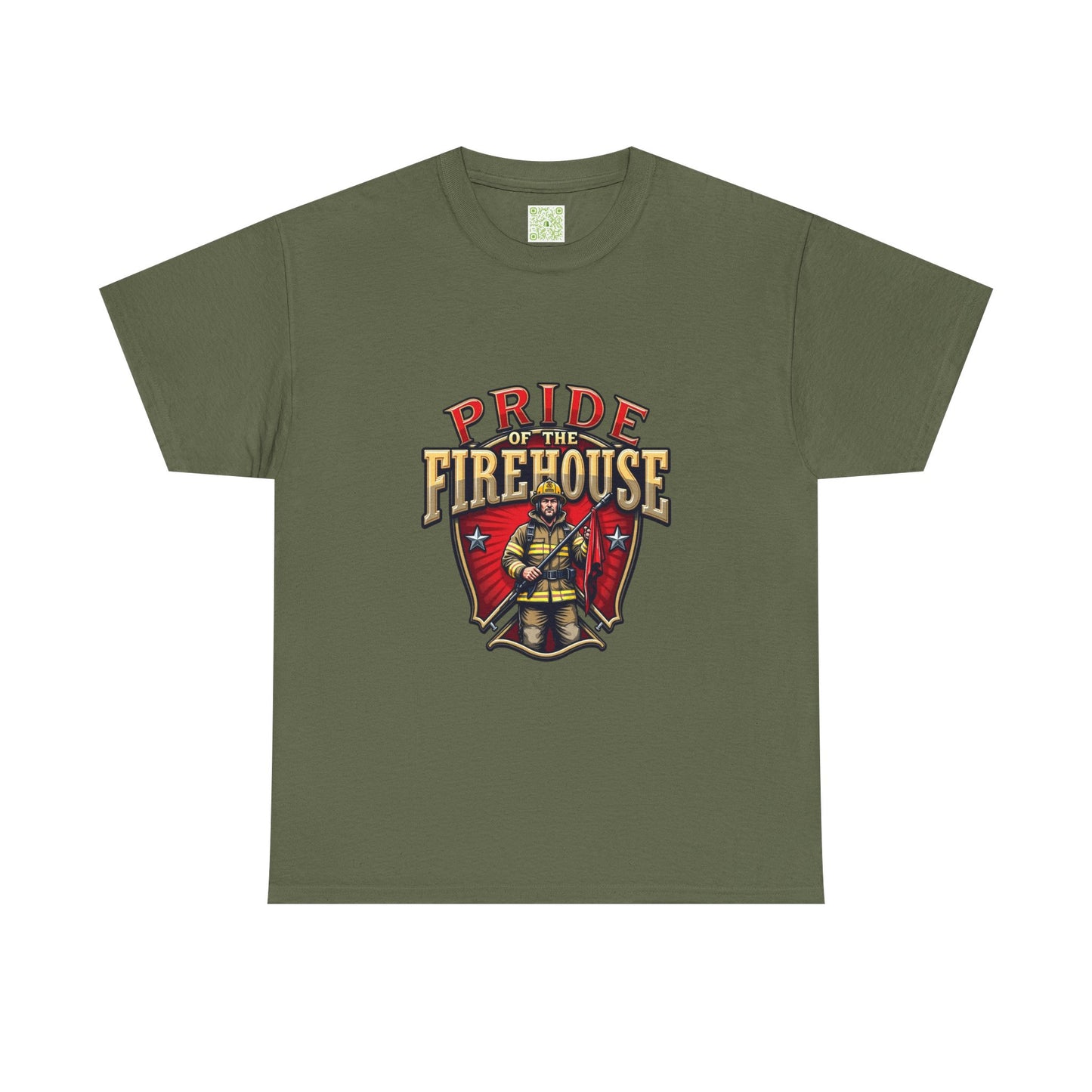 Fireman Shirt Pride of the Firehouse, Firewoman Tee, Firefighter Shirt, First Responder Gift, Fire Rescue, Thin Red Line