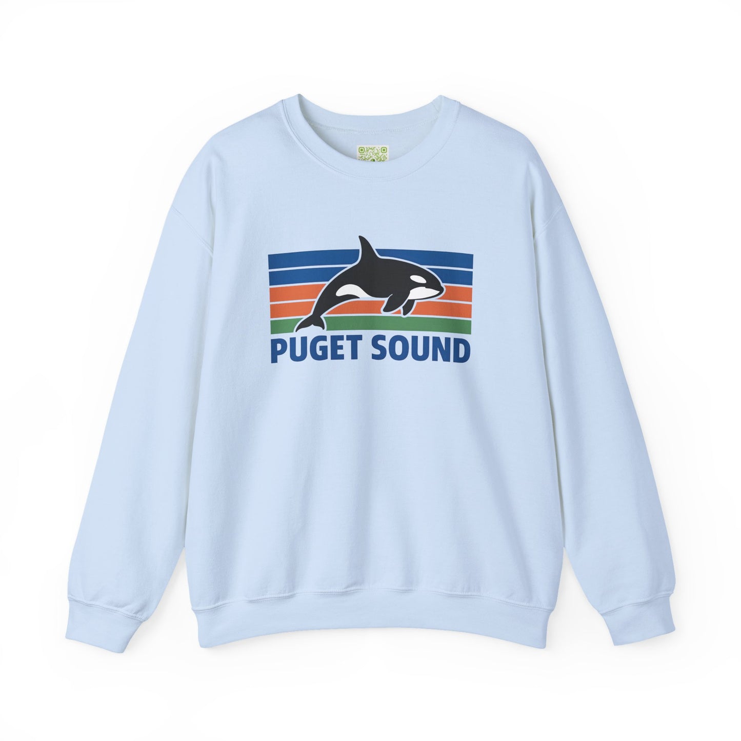 Puget Sound Orca Whale Crewneck Sweatshirt, Orca Whale Shirt, Whale Sweatshirt, Orca Shirts, Whale Gift