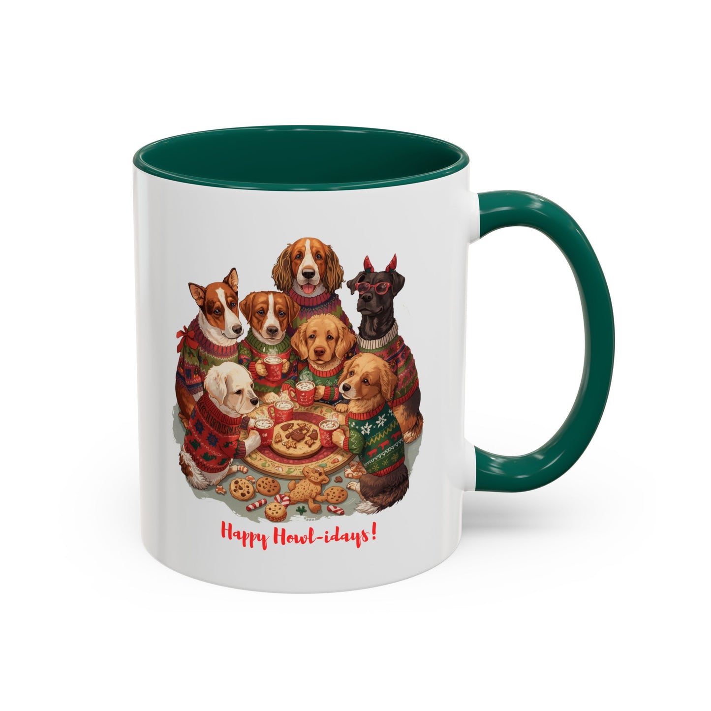 Dog Christmas Mug, Colorful Pet Lover Holiday Mug, Custom Dog Mug, Funny Christmas Dog, Christmas Squad, Merry Christmas Gift