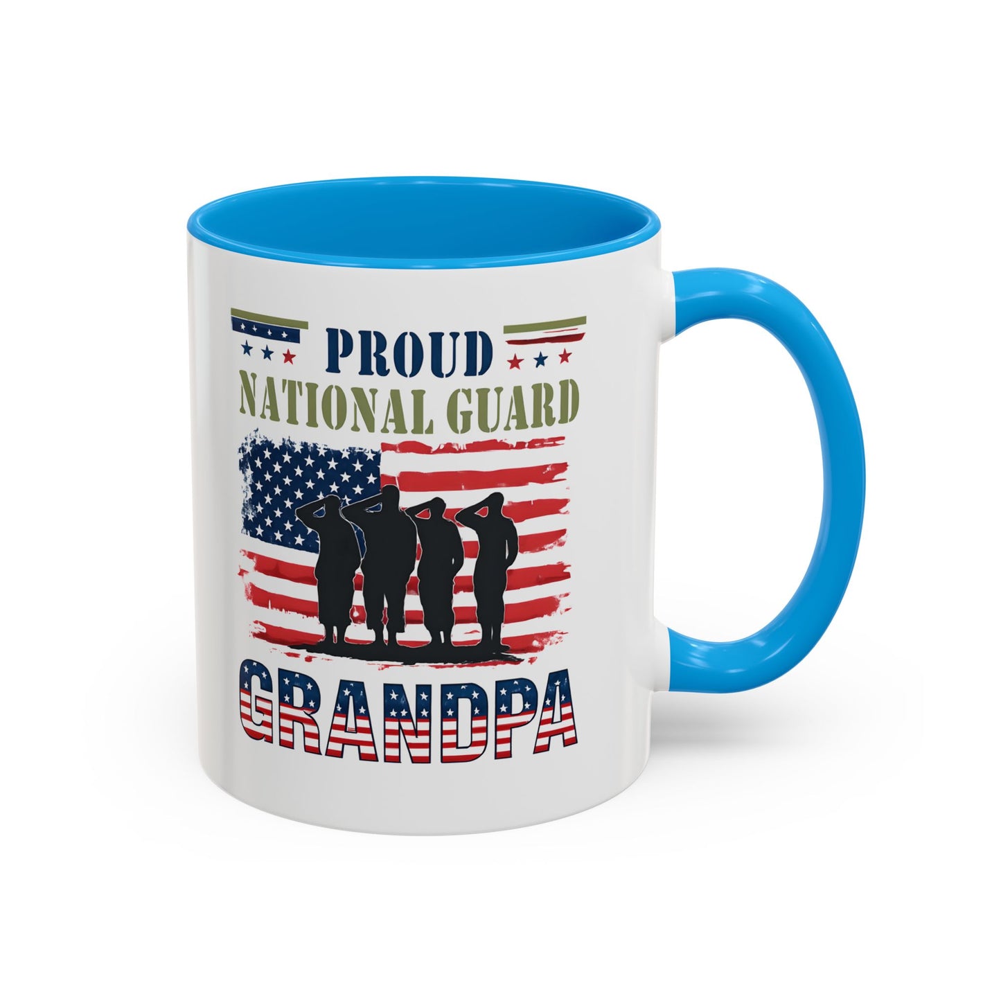 National Guard, Proud Grandpa Coffee Mug, Veteran Appreciation, Gift for Heroes, Military Family Gift