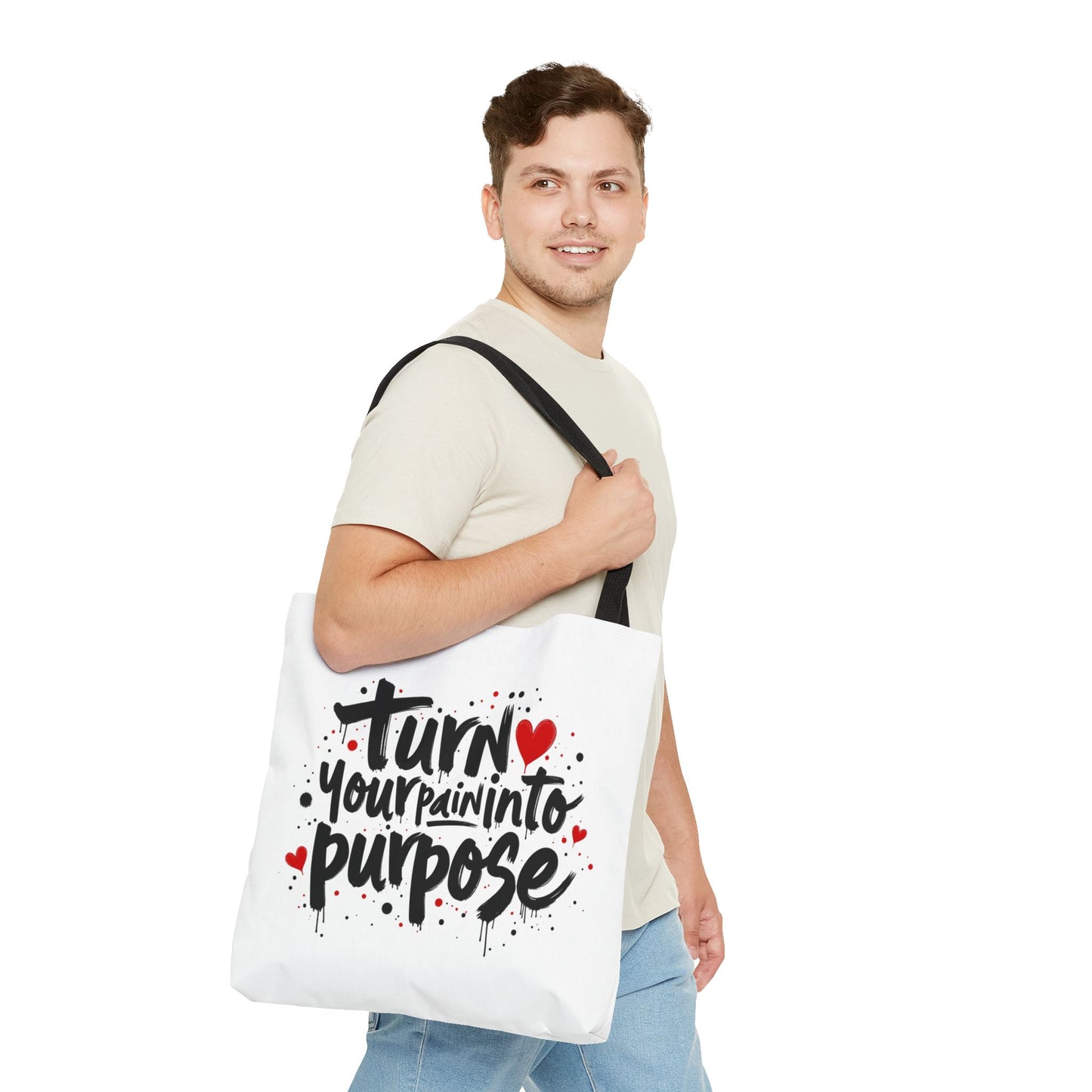 Enneagram 4 Inspirational Tote Bag, Turn Your Pain Into Purpose, Enneagram Type 4, Self Growth, Personality Types