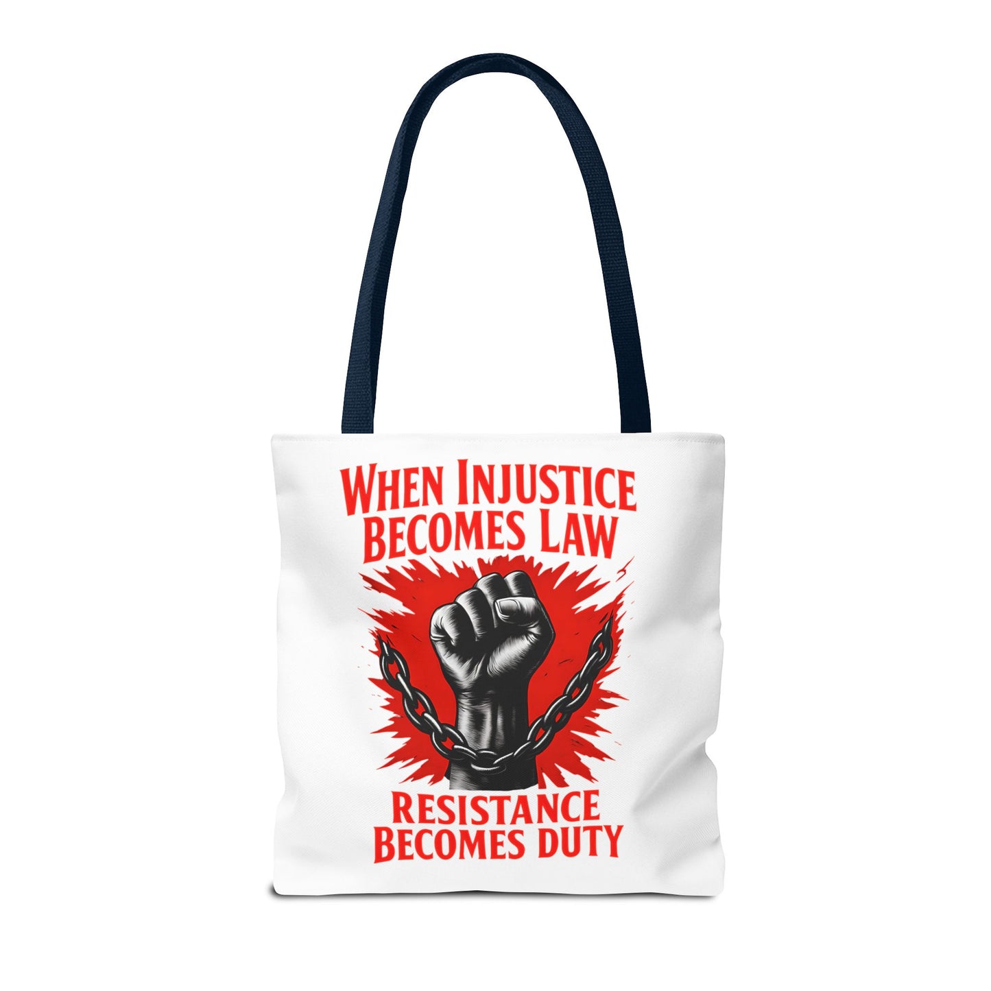 Resistance Duty Tote Bag, Political Protest Tote, Graphic Tote Bag, Subtle Anti Trump, Trendy Tote Bag, Injustice Law