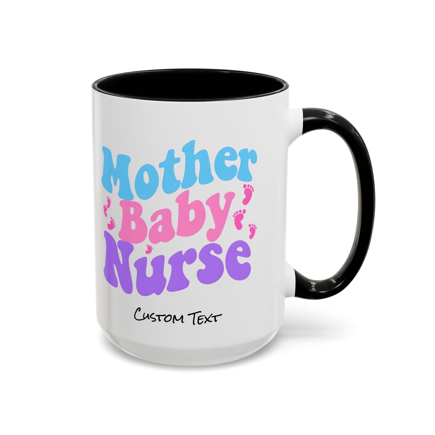 Retro Mother Baby Nurse Coffee Mug, Nurse Practitioner Gift, Labor and Delivery Nurse, Postpartum Gift, Nursery Nurse Cup