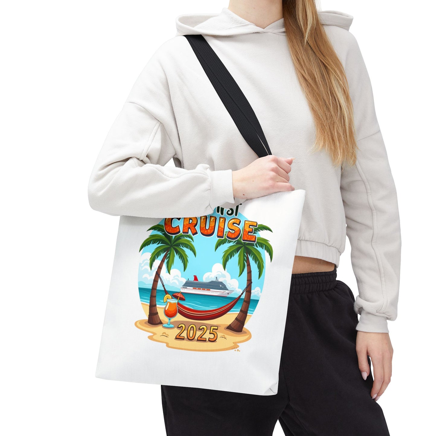My First Cruise Tropical Tote Bag 2025, Stylish Travel Tote, Cruise Squad 2025 Bag, Family Vacation Gift, Beach Bag
