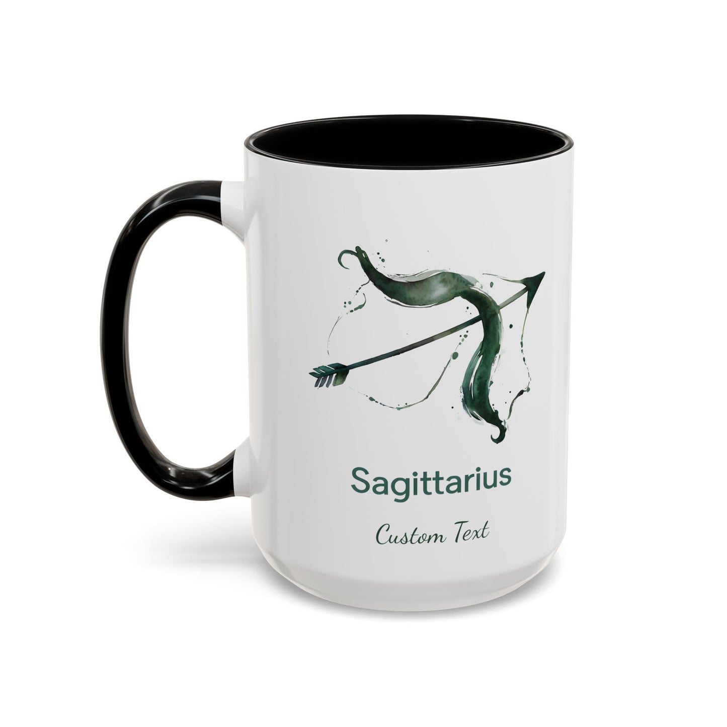Personalized Sagittarius Accent Coffee Mug, Zodiac Mug, Astrology Mug, Custom Zodiac Gift, Birth Month, Sagittarius Zodiac Sign