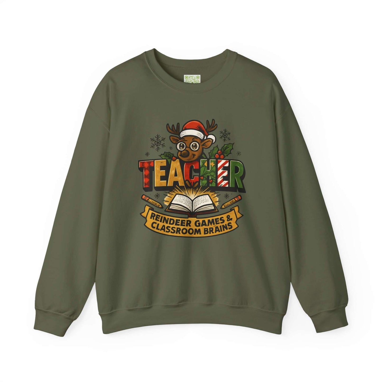 Reindeer Games Teacher Sweatshirt, Best Teacher Ever, Holiday Teacher, Teacher Xmas Gift, Santa's Favorite, Custom Name