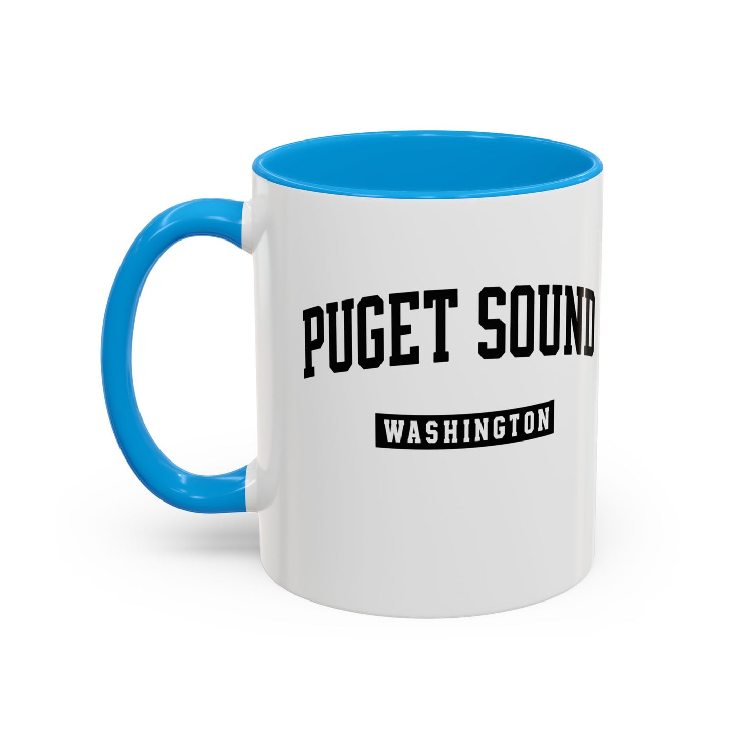Seattle, Tacoma, Puget Sound Washington Accent Coffee Mug, Tacoma, Puget Sound Gift, Puget Sound WA, Washington Souvenir, Puget Sound Mug