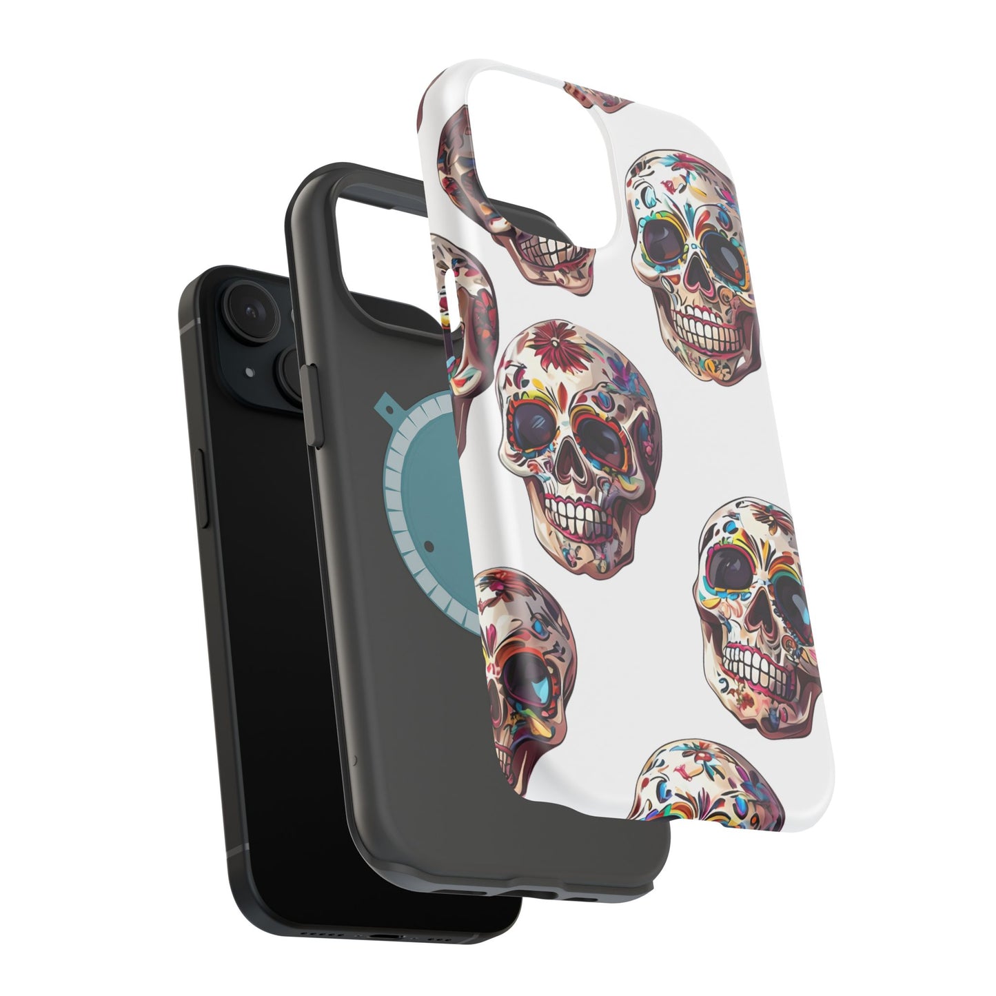 Sugar Skull Phone Case, Dia De Los Muertos, Day Of The Dead, Mexican Tradition, Sugar Skull Art, Wireless Charger