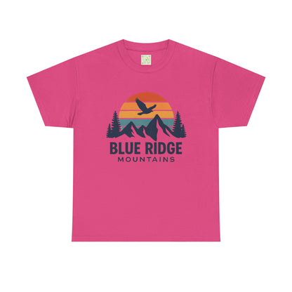 Blue Ridge Parkway Unisex Heavy Cotton Tee, Nature Lover Shirt, Blue Ridge Mountains, North Carolina Shirt, Camping Gift