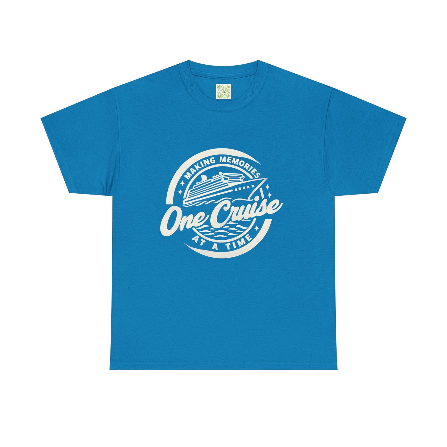 One Cruise at a Time Tee, Unisex Heavy Cotton Shirt, Cruise Inspired T-shirt, Travel Gift, Beachwear, Nautical Tee