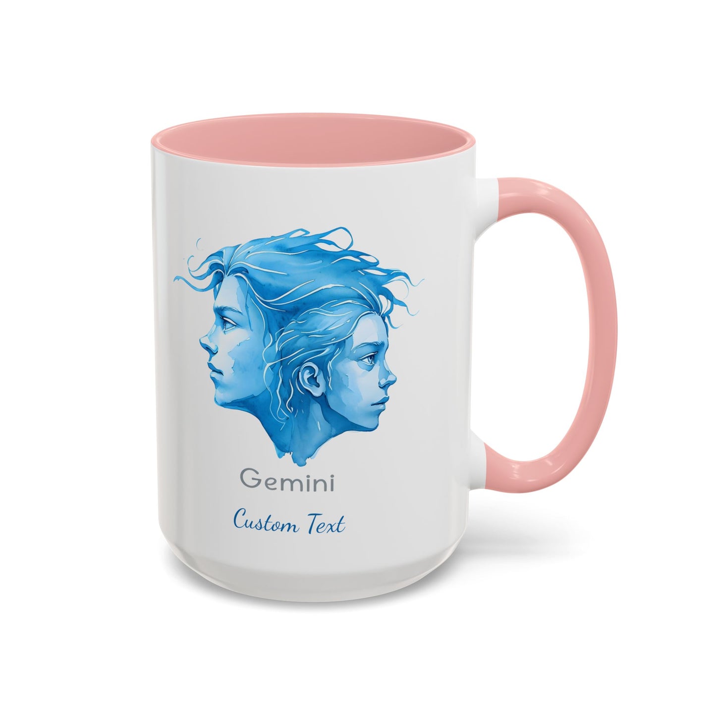Personalized Gemini Accent Coffee Mug, Zodiac Mug, Astrology Mug, Gemini Birthday Gift, Gemini Zodiac Gift, Custom Zodiac Gift