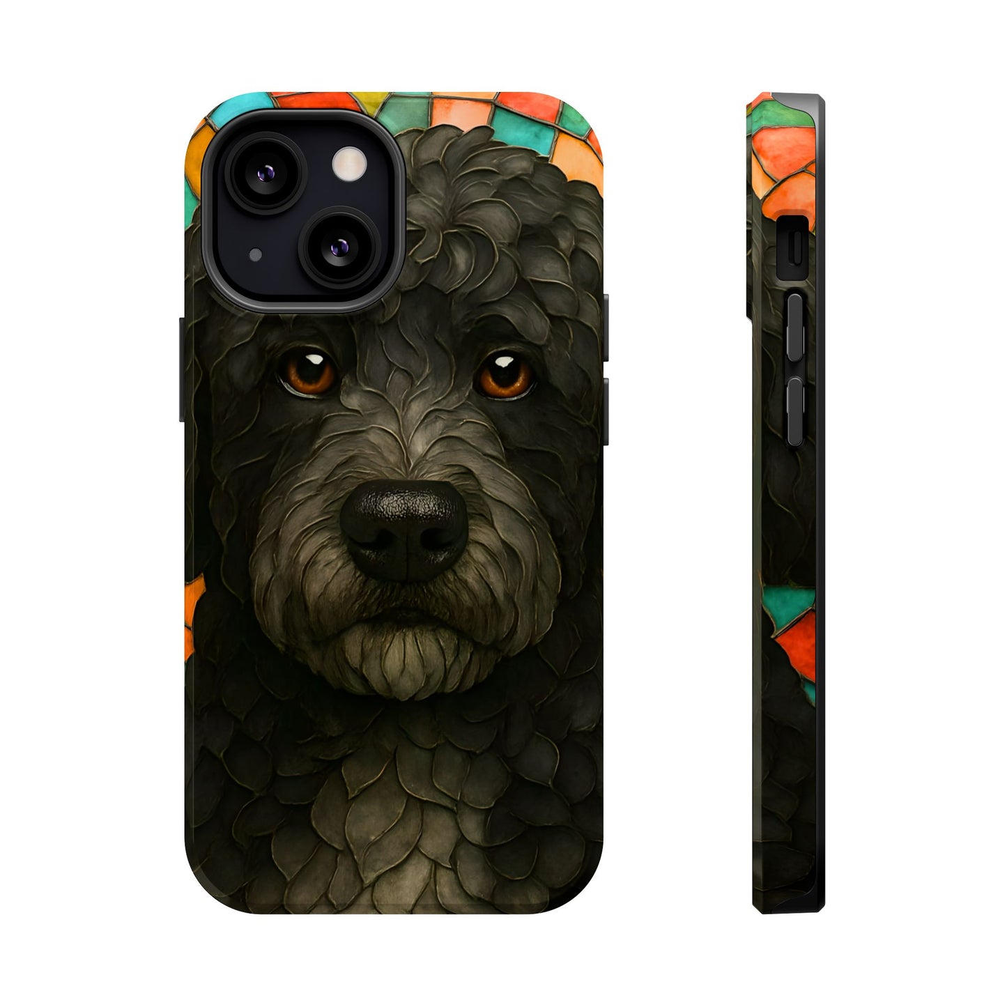 Portuguese Water Dog Mosaic Phone Case, Dog iPhone Case, Portie Dog Phone Case, Dog Lover Gift, Dog Phone Accessory