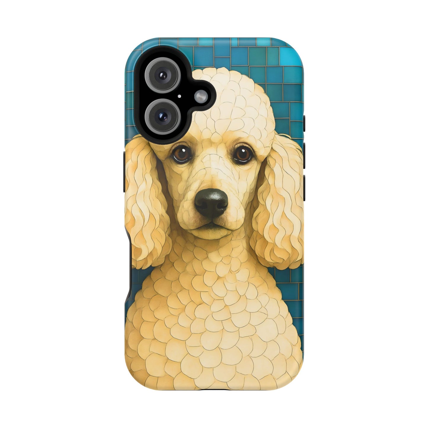 Poodle Mosaic Phone Case, White Poodle Case, Black Poodle Phone Cover, Dog iPhone Case, Dog Lover Gift
