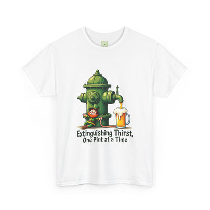 Funny Extinguishing Thirst Unisex Heavy Cotton Tee - Perfect for Pub Lovers, Beer Enthusiasts, Party Goers, Gift, Unisex