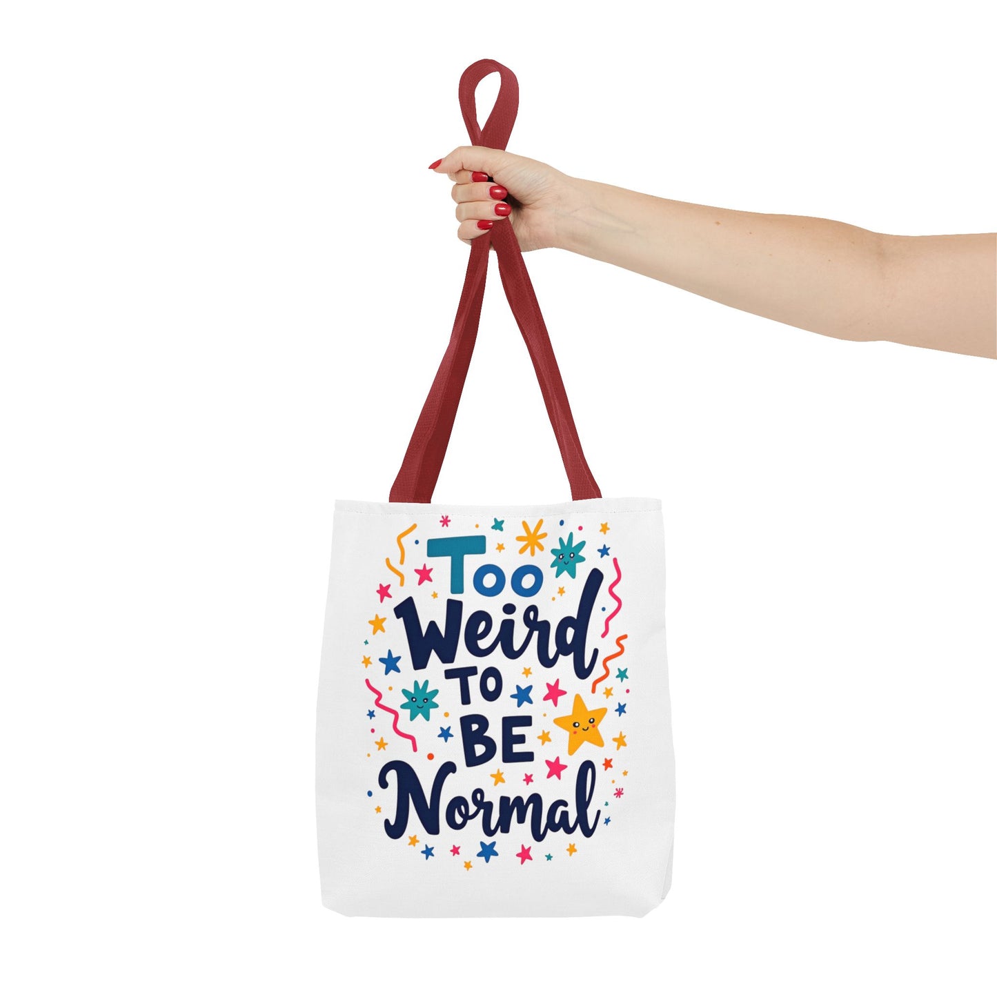 Enneagram Type 4 Tote Bag, To Weird to Be Normal, Personality Test, Enneagram Four, Self Growth Accessories