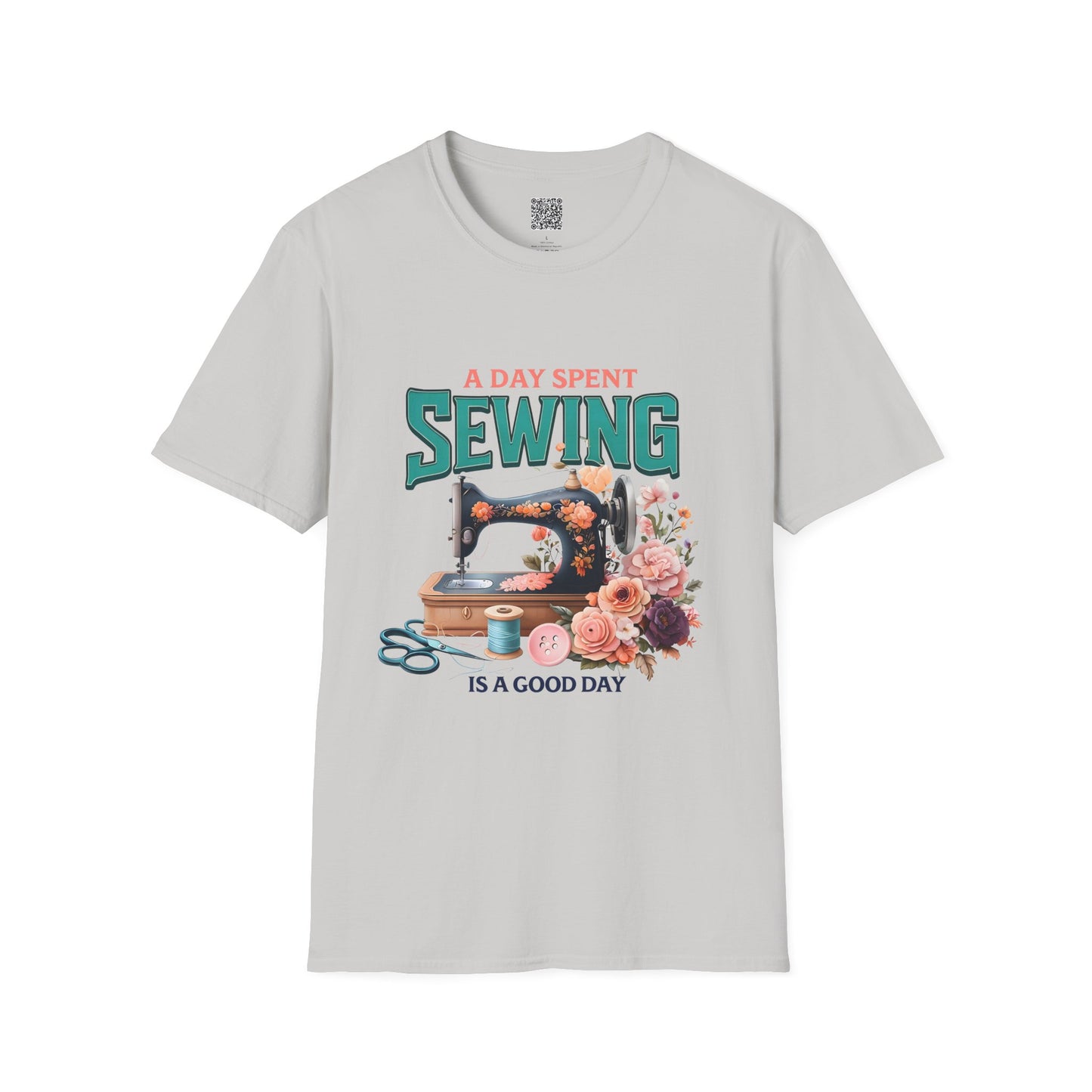 A Day Spent Sewing T-Shirt – Unisex Softstyle Tee for Sewing & Craft Lovers