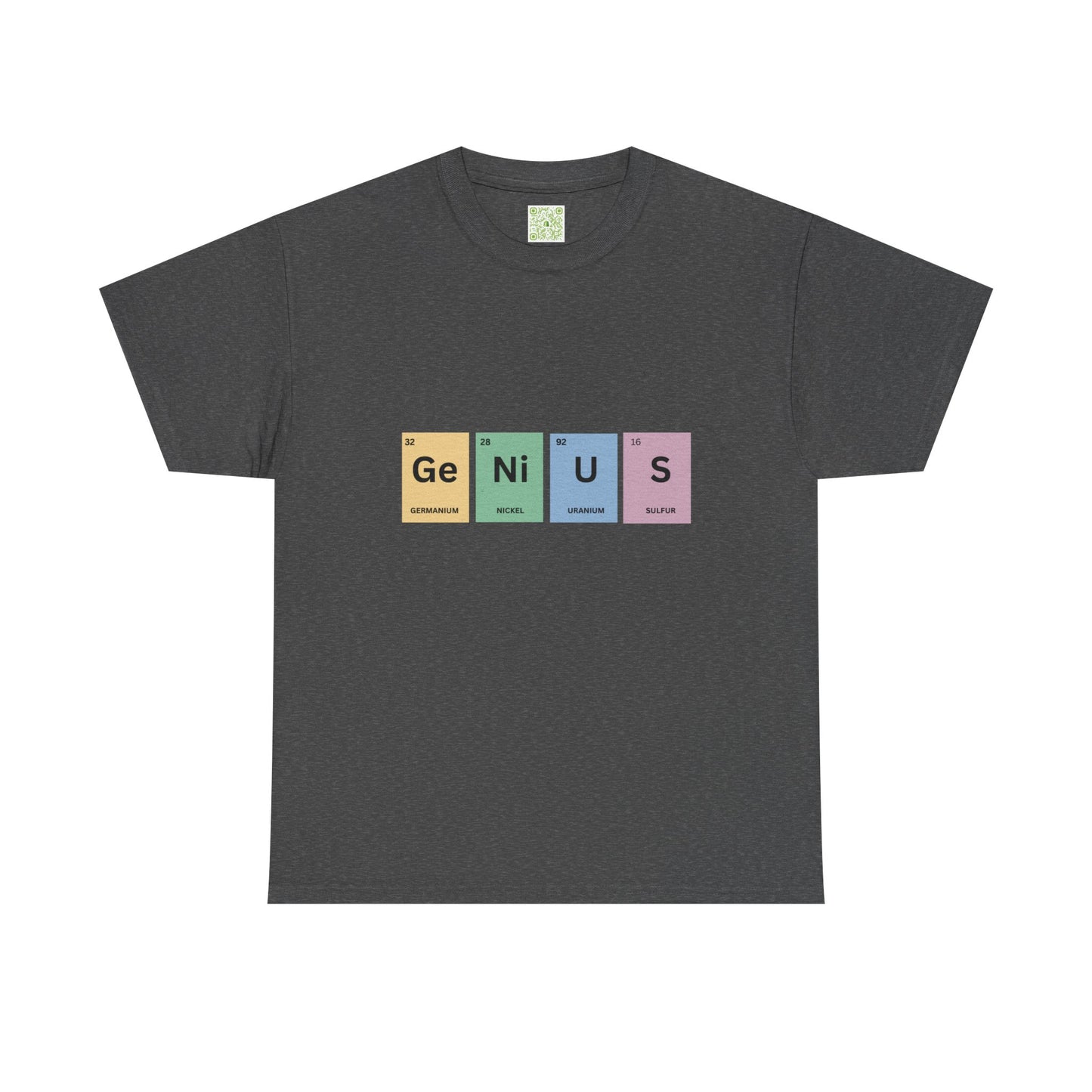 Genius Periodic Table Tee, Chemistry T-shirt, Periodic Table Shirt, Science Lover, Nerdy T-shirt, Funny Science Shirt