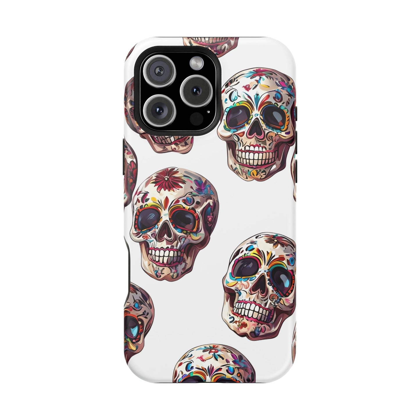 Sugar Skull Phone Case, Dia De Los Muertos, Day Of The Dead, Mexican Tradition, Sugar Skull Art, Wireless Charger