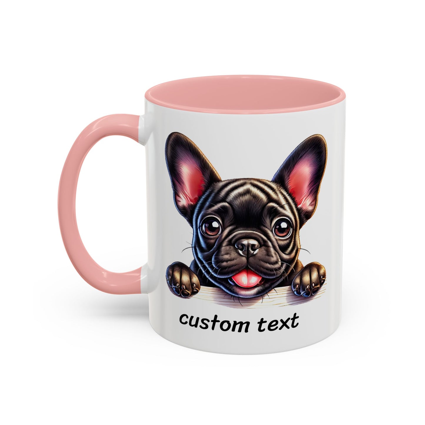 Funny Dog Lover French Bulldog Accent Mug - "Dog is Friendly, I am Not"