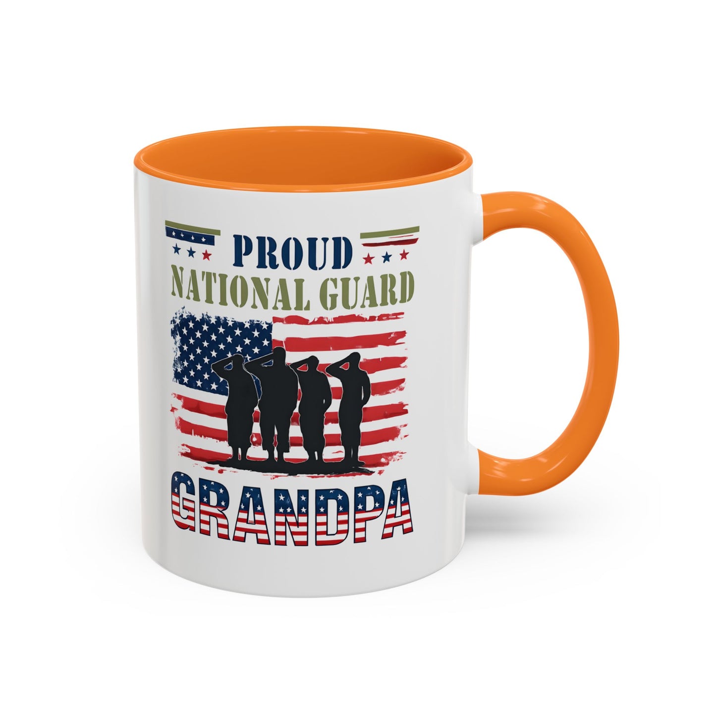 National Guard, Proud Grandpa Coffee Mug, Veteran Appreciation, Gift for Heroes, Military Family Gift