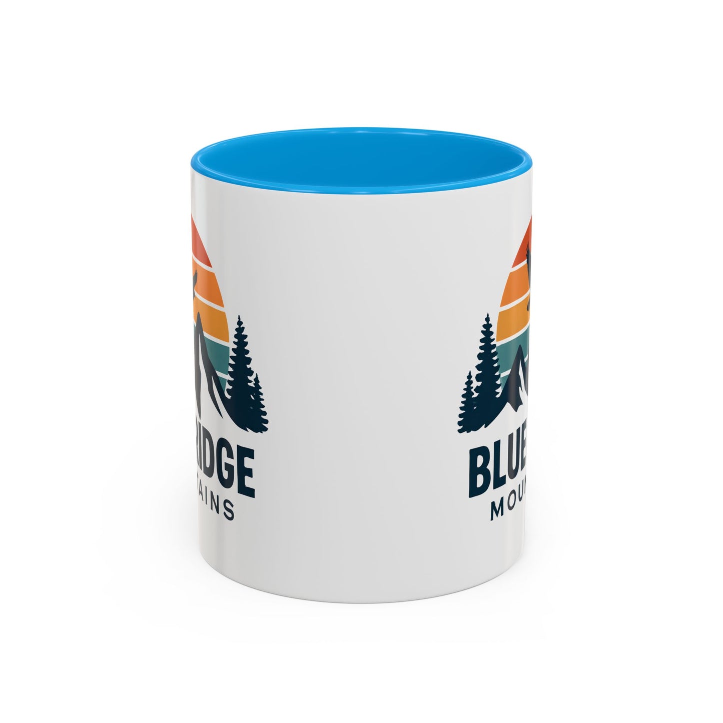 Blue Ridge Mountains, One Happy Camper, Accent Coffee Mug, Blueridge Mug, Blue Ridge Parkway, Camping Coffee Mug, Camping Gift