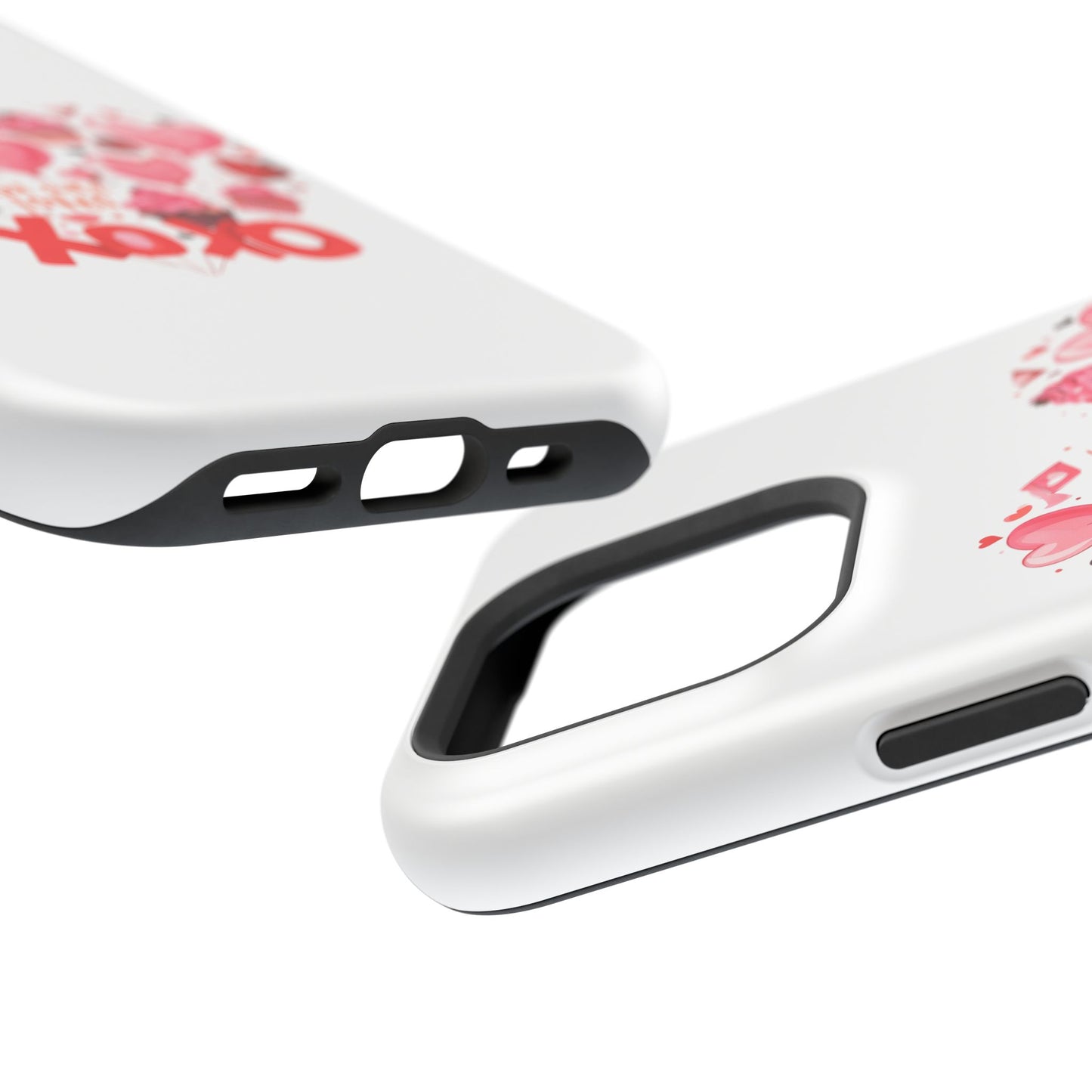 Valentine's Day Magnetic Tough Cases, Cute Phone Cover, Gift for Her, Love Heart Design, Personalizable Tech Accessory