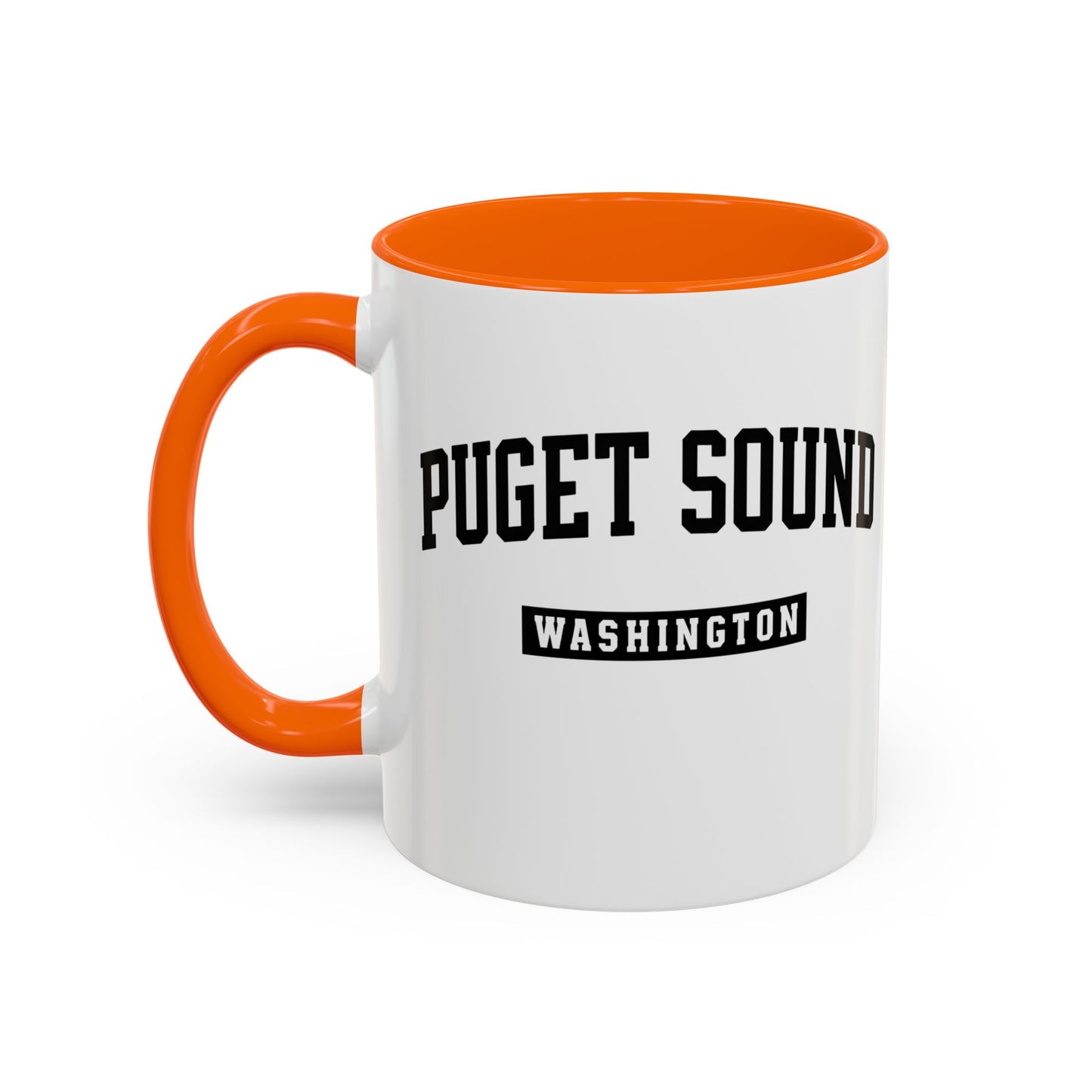 Puget Sound Washington Accent Coffee Mug, Tacoma, Puget Sound Gift, Puget Sound WA, Washington Souvenir, Puget Sound Mug
