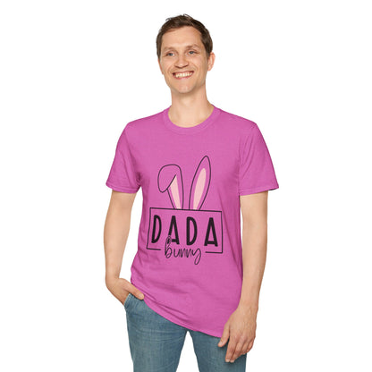 Dada Bunny Ears Unisex Softstyle T-Shirt - Cute Easter Apparel for Aunts