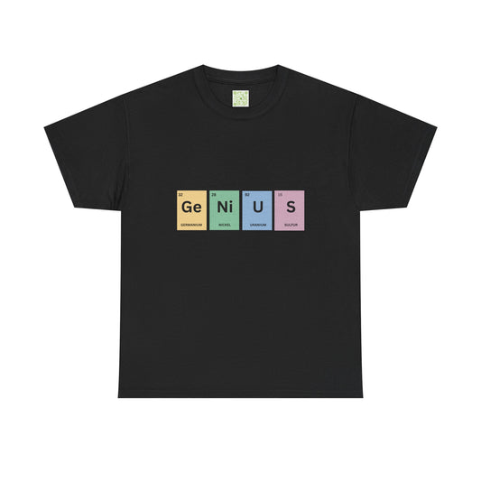 Genius Periodic Table Tee, Chemistry T-shirt, Periodic Table Shirt, Science Lover, Nerdy T-shirt, Funny Science Shirt