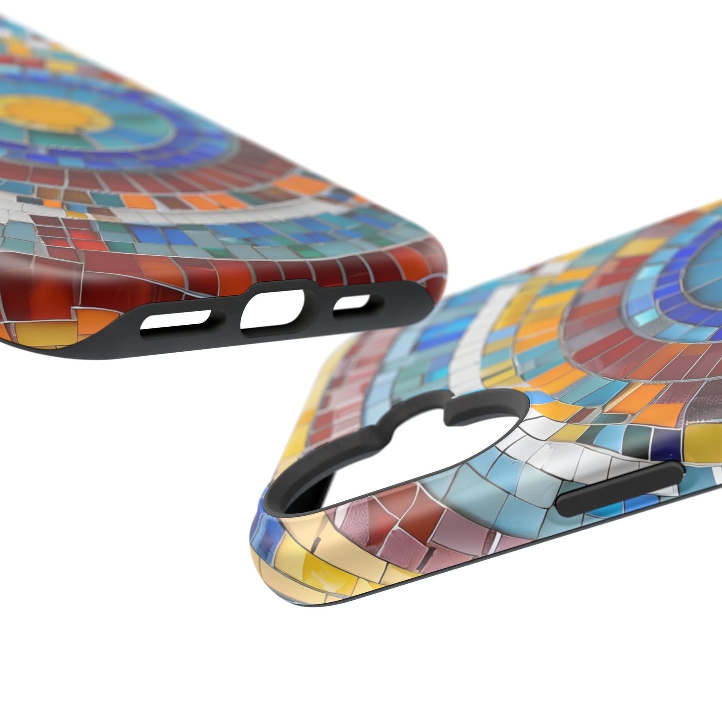 Vibrant Mosaic  iPhone Case - Colorful iPhone Cover, Unique Phone Accessory, MegSafe iPhone cover
