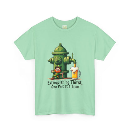 Funny Extinguishing Thirst Unisex Heavy Cotton Tee - Perfect for Pub Lovers, Beer Enthusiasts, Party Goers, Gift, Unisex