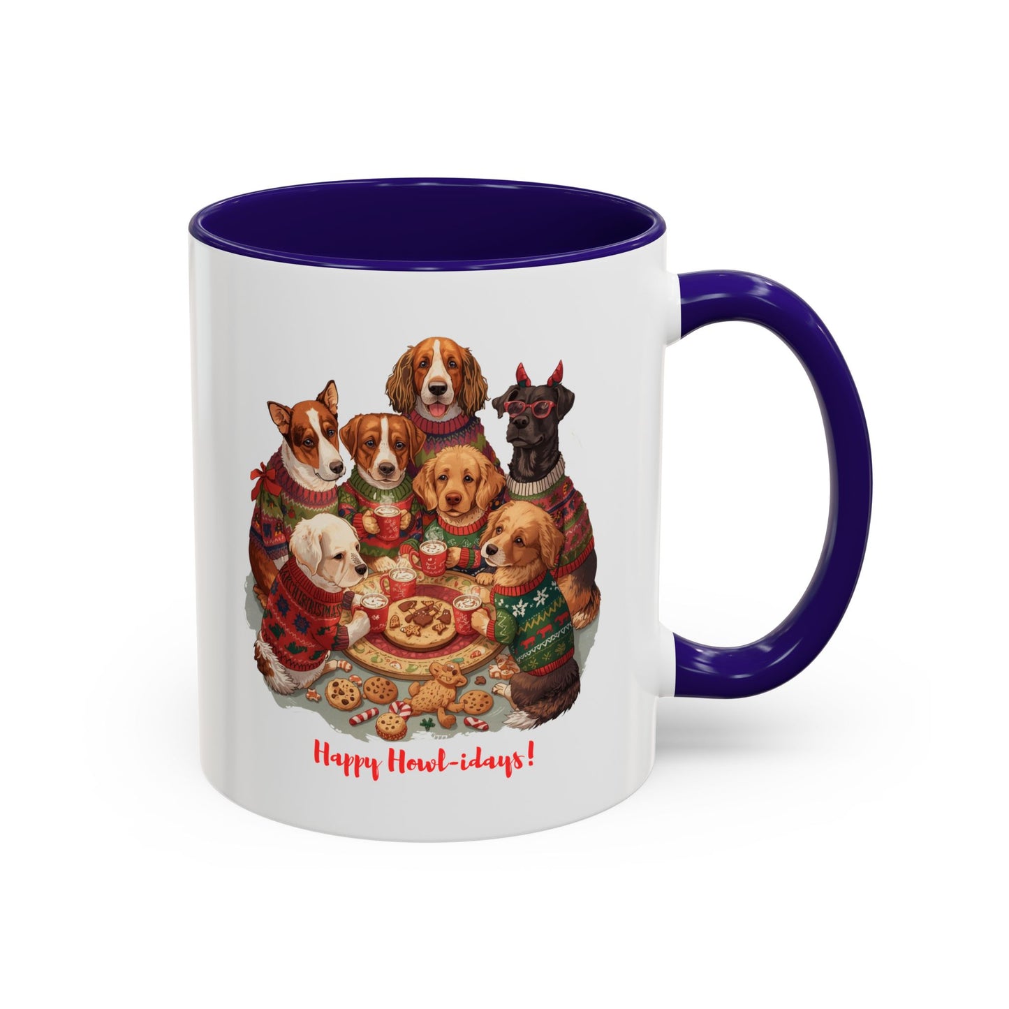Dog Christmas Mug, Colorful Pet Lover Holiday Mug, Custom Dog Mug, Funny Christmas Dog, Christmas Squad, Merry Christmas Gift
