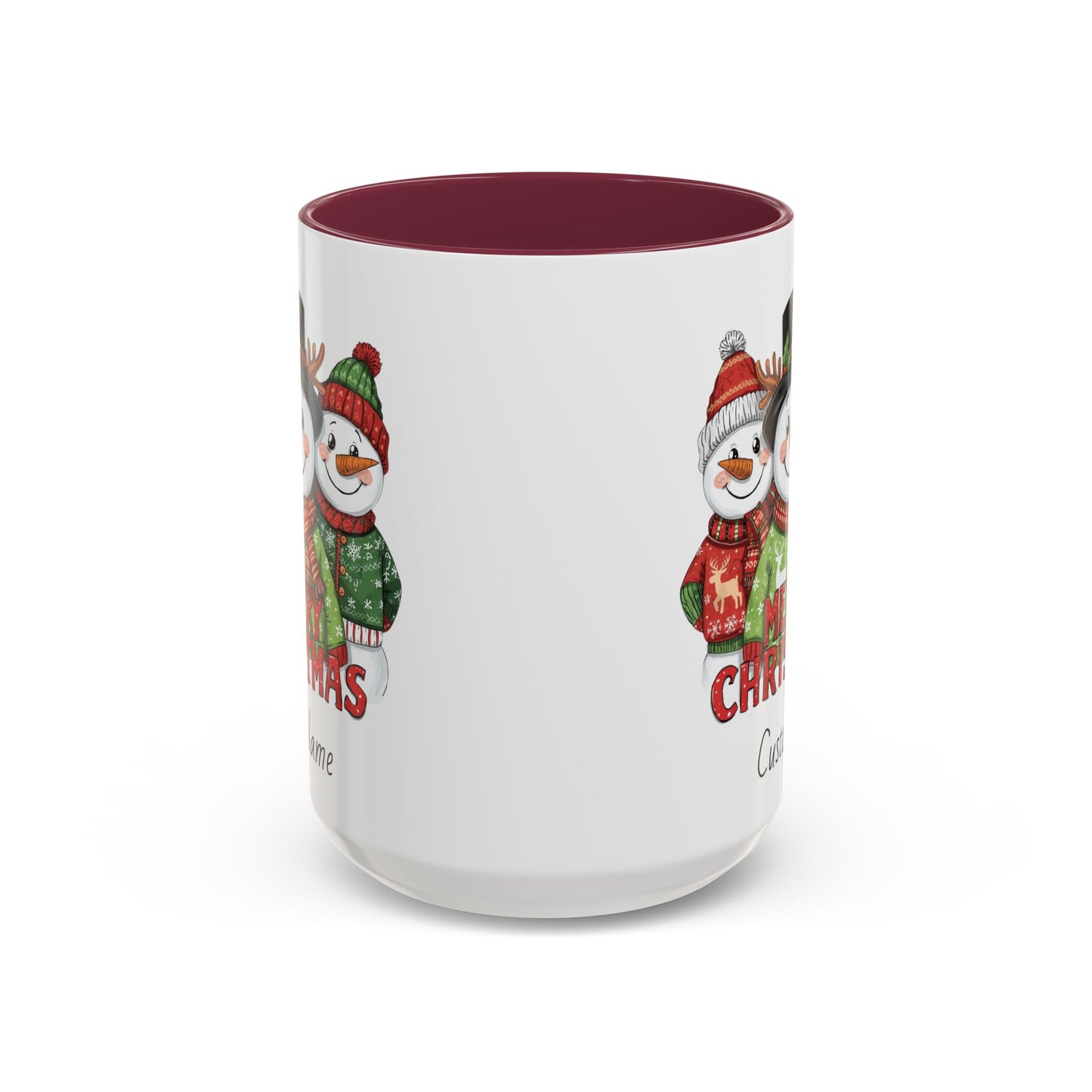 Cheerful Christmas Snowman Mug, Snowman Coffee Mug, Cute Christmas Mug, Snowman Gift for Her, Gift for Neighbors