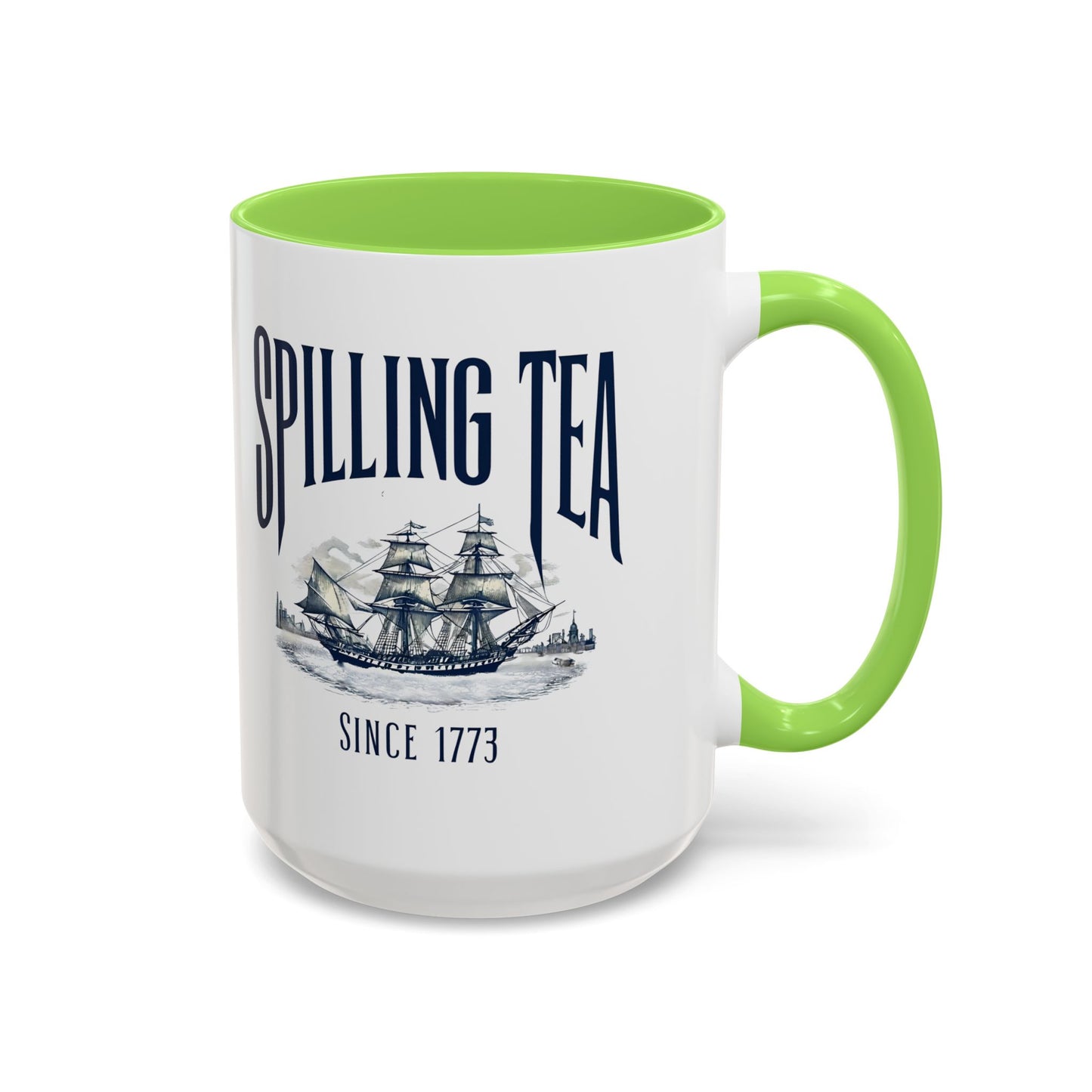 Spilling Tea Since 1773 Coffee Mug, Patriotic Coffee Mug, Funny Patriot Gift, American Freedom, Memorial Day