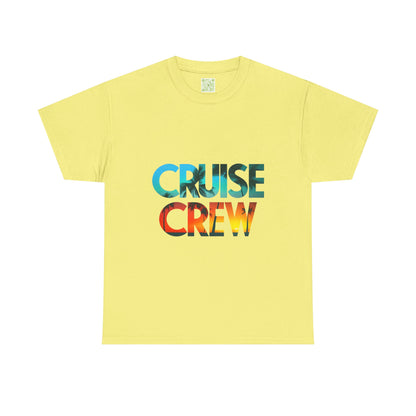 Cruise Crew Unisex Heavy Cotton Tee - Stylish Summer Vacation Shirt