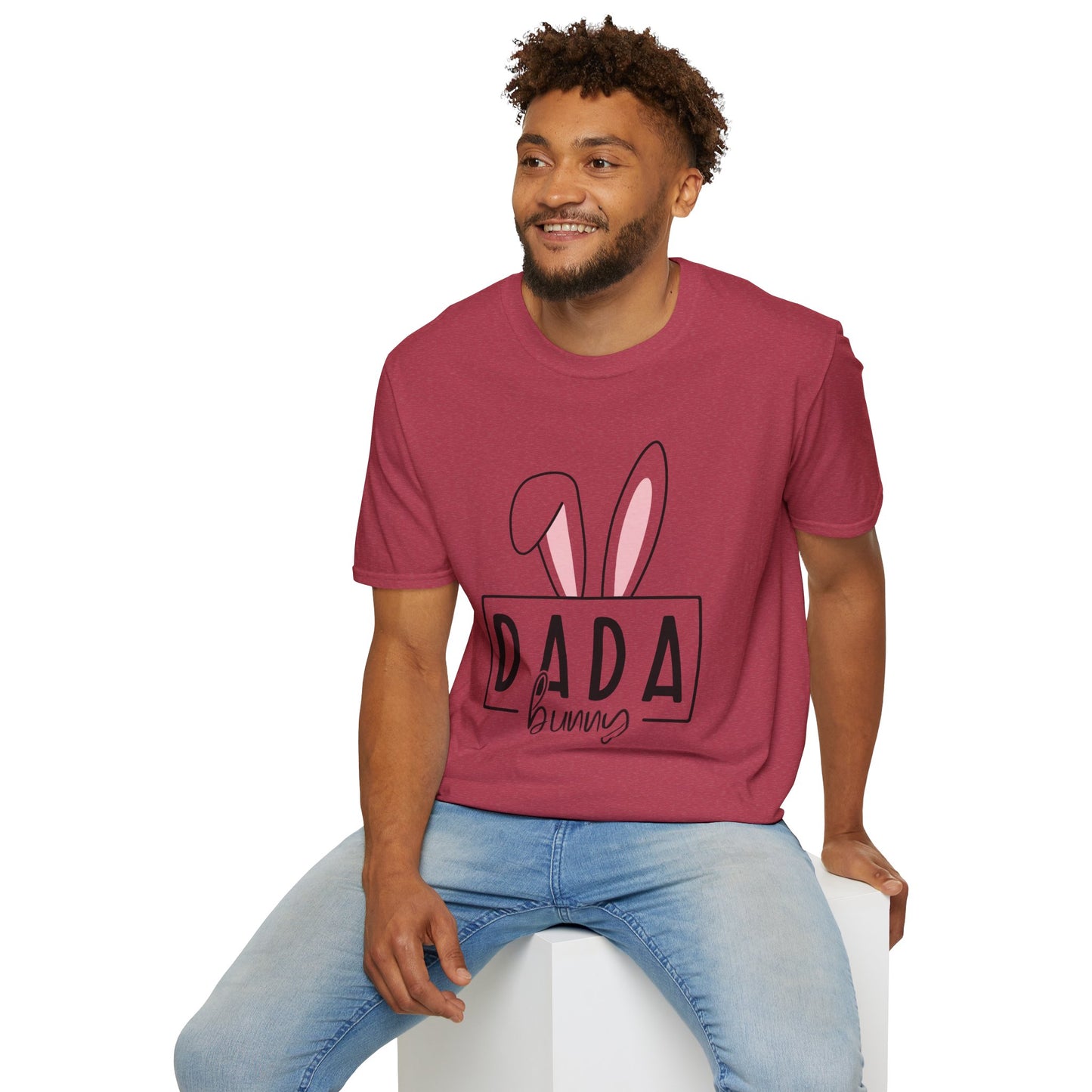 Dada Bunny Ears Unisex Softstyle T-Shirt - Cute Easter Apparel for Aunts