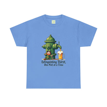 Funny Extinguishing Thirst Unisex Heavy Cotton Tee - Perfect for Pub Lovers, Beer Enthusiasts, Party Goers, Gift, Unisex