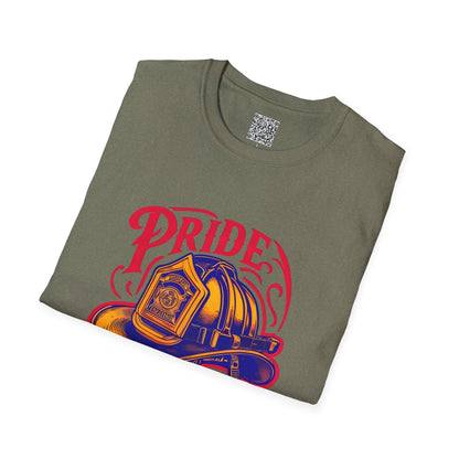 Firefighter Pride T-Shirt, Honor Tradition Tee, Unisex Softstyle Shirt, First Responder Gift, Fire Department Apparel