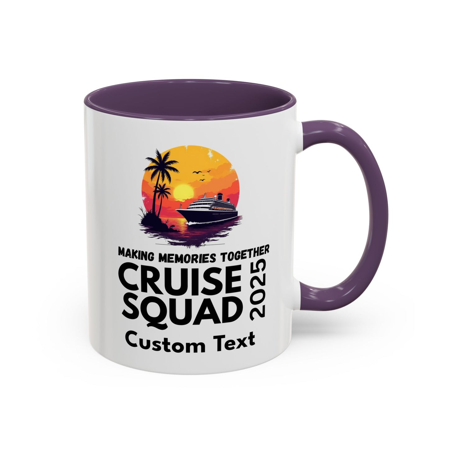 Personalized Cruise Squad Mug, Cruise Party Mug, Group Cruise Mug, Cruise 2025 Mug, Matching Cruise Mug, Family Travel Mug