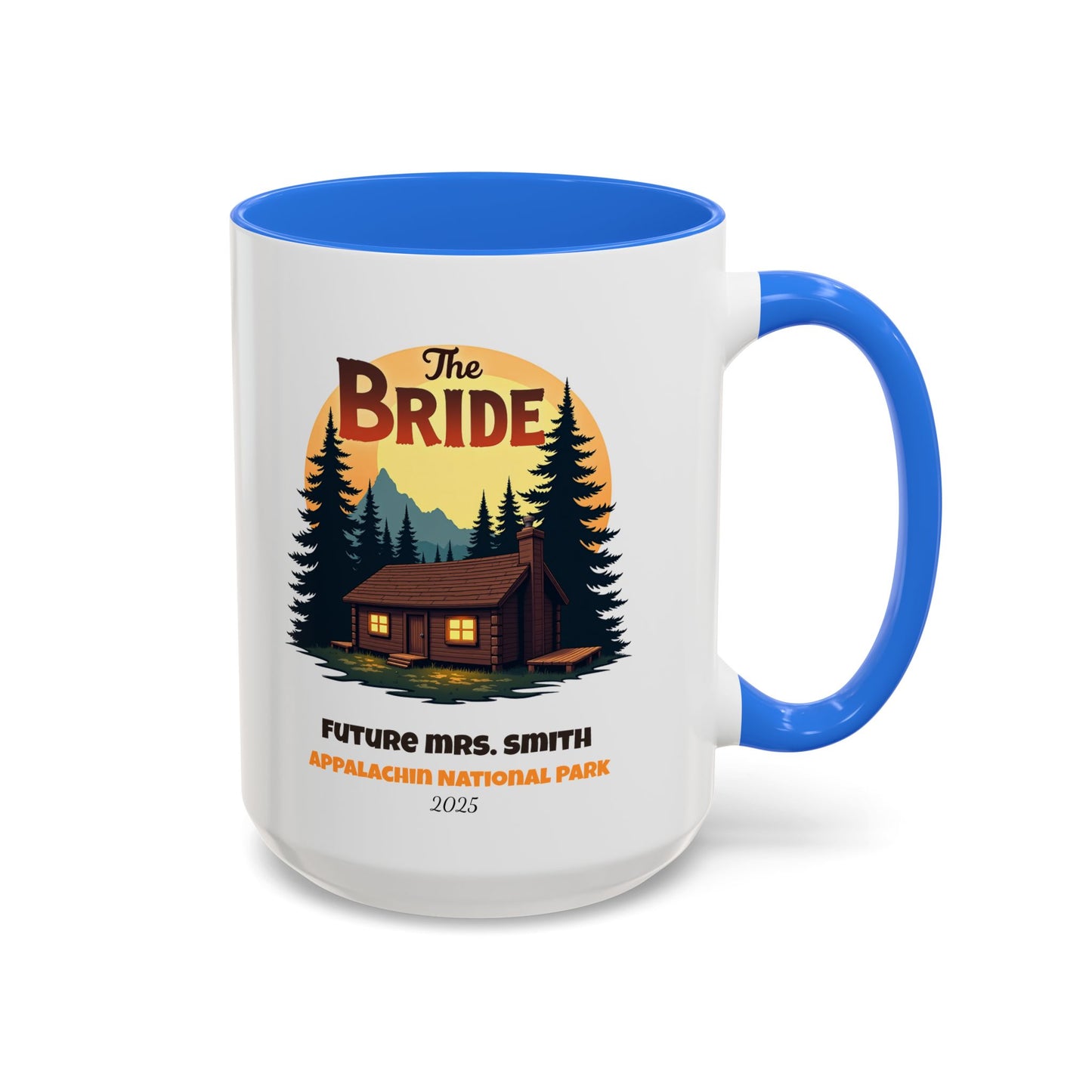 Camp Bride Accent Coffee Mug, Hen Party Favors, Bachelorette Cup, Girls Trip Gifts, Camp Bach, Bride Tribe