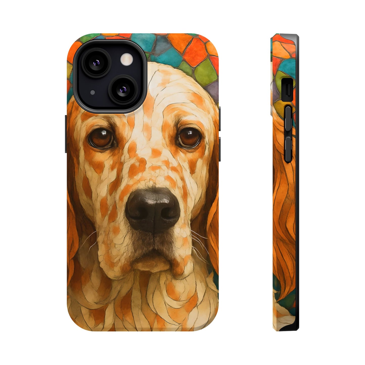 English Setter Mosaic Phone Case, Irish Setter, Dog Phone Case, iPhone Dog Case, Dog iPhone Case, Dog Lover Gift