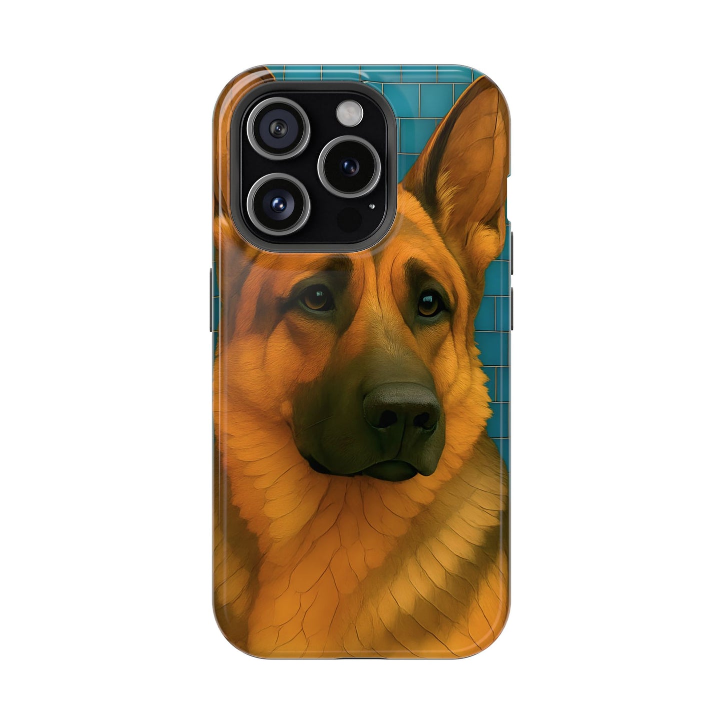 German Shepherd Mosaic Phone Case, German Shepherd Mom Gift, Dog Phone Case, Pet Gift, Dog Lover Present, iPhone Dog Case