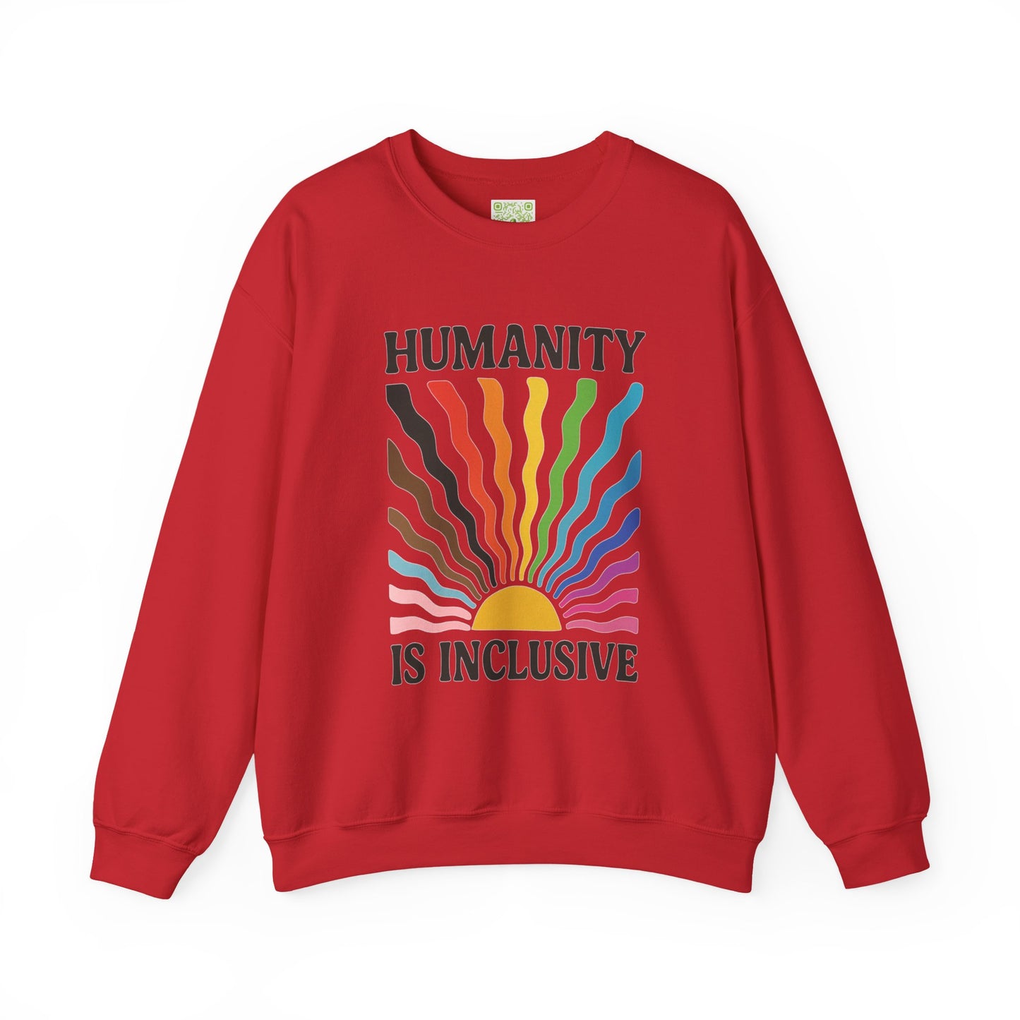 Pride Month Crewneck Sweatshirt, Humanity is Inclusive, LGBT Shirt, Lesbian Pride, Bisexual, Transgender, Equal Rights, pridemonth