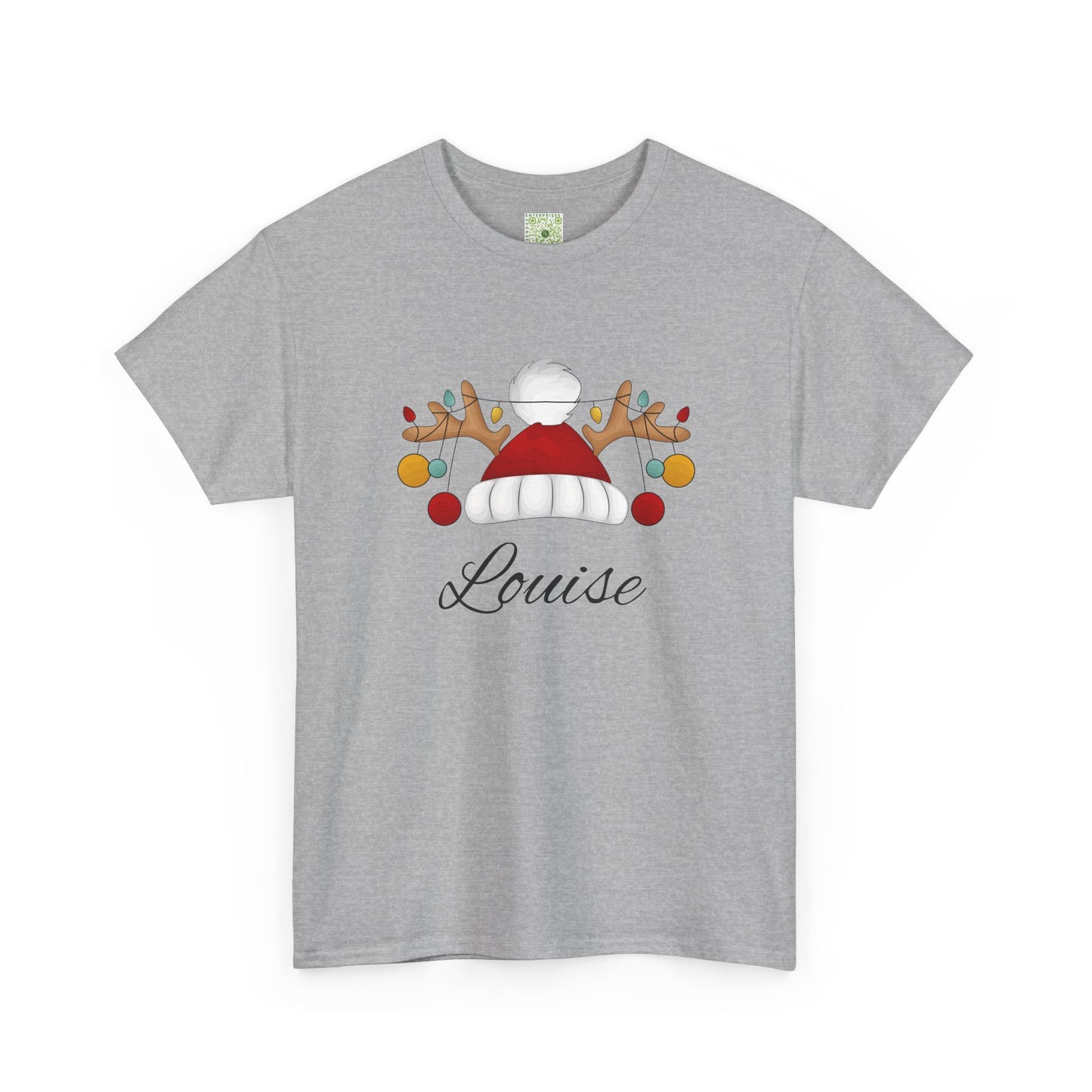 Santa Hat, Personalized Shirt, Reindeer Lights Christmas Shirt, Funny Holiday Tee, Matching Family Christmas Outfit, 2025 Gift
