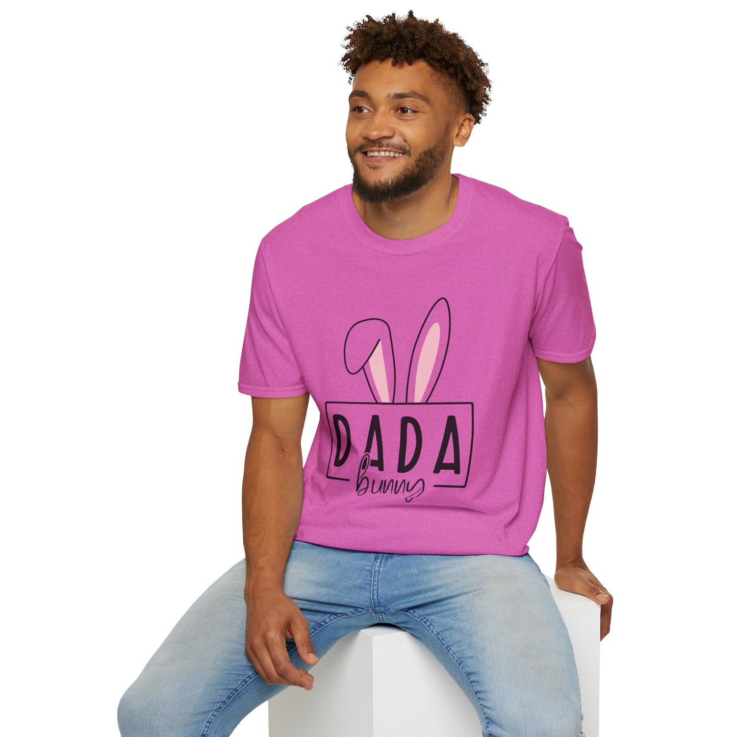 Dada Bunny Ears Unisex Softstyle T-Shirt - Cute Easter Apparel for Aunts