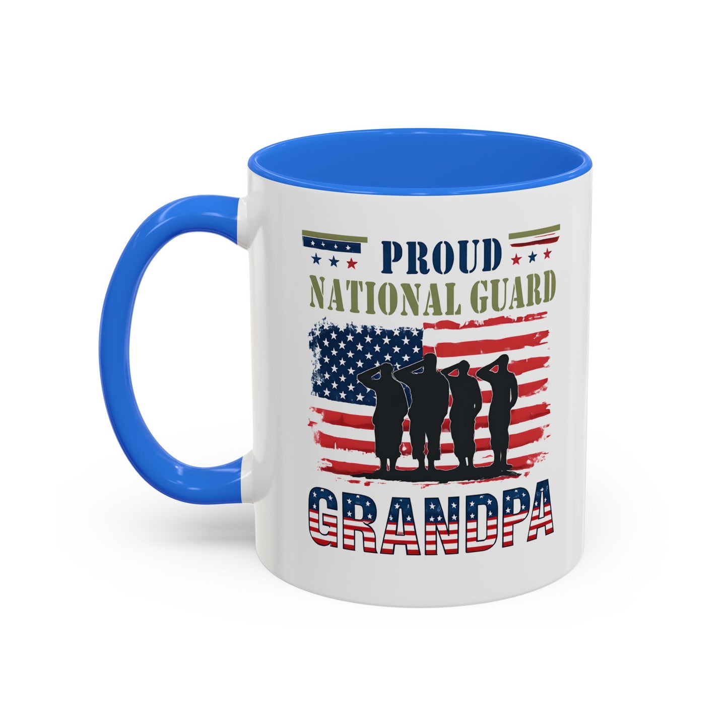 National Guard, Proud Grandpa Coffee Mug, Veteran Appreciation, Gift for Heroes, Military Family Gift
