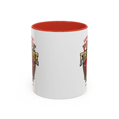 Personalized Pride of the Firehouse Shield Mug, Fire Department, Fire Fighter Gift, Firefighter Mug, Firefighter Dad Gift
