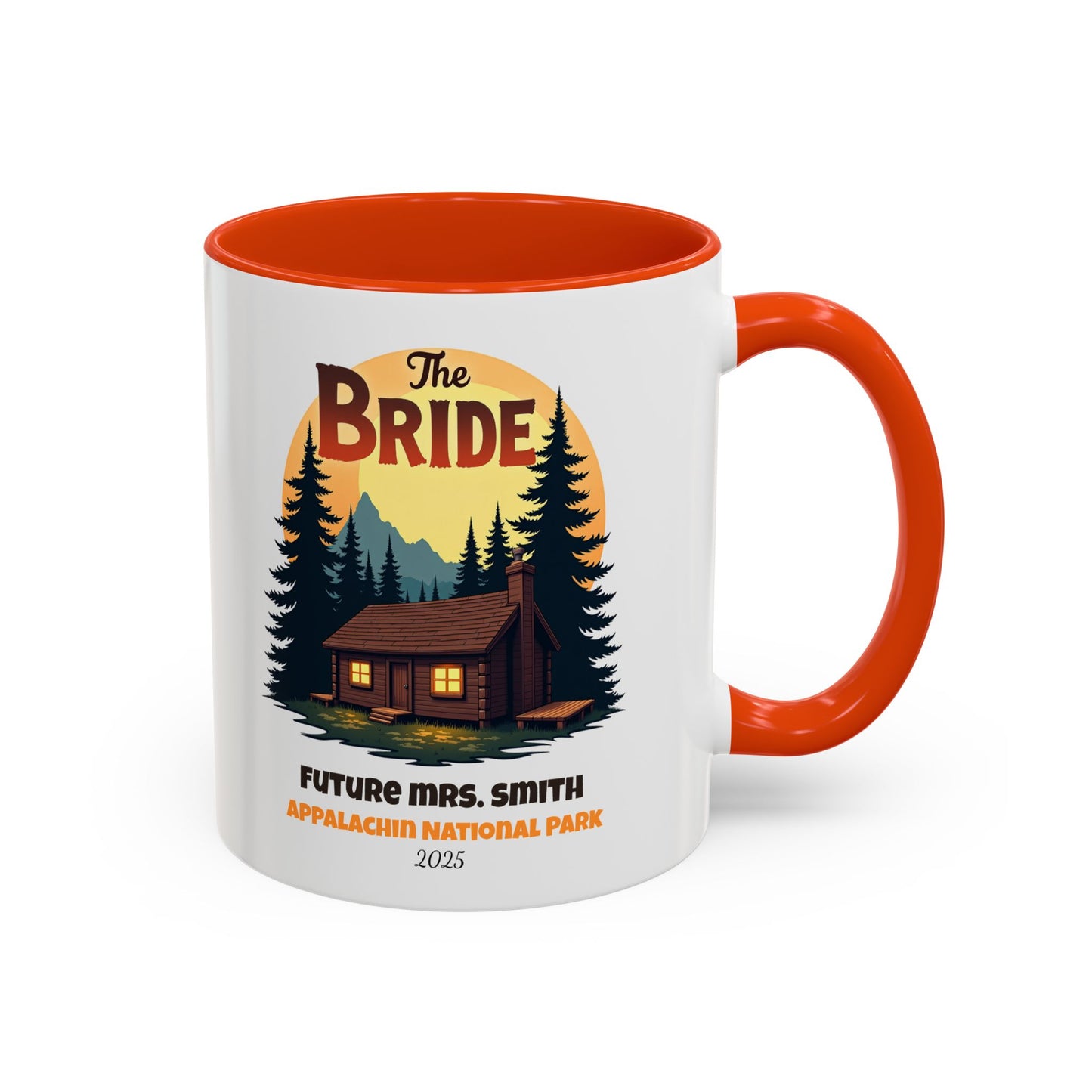 Camp Bride Accent Coffee Mug, Hen Party Favors, Bachelorette Cup, Girls Trip Gifts, Camp Bach, Bride Tribe